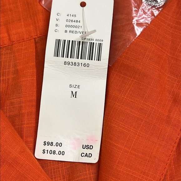 Anthropologie Damson Madder Martina Short Sleeve button down shirt, size medium - Picture 7 of 14